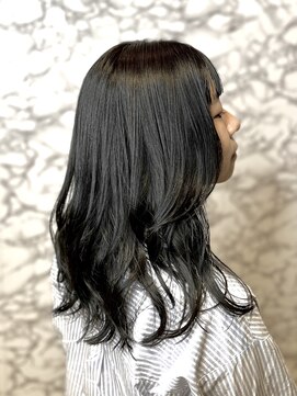 タヤ 東急百貨店吉祥寺店(TAYA) パールブルー/コテ巻き風パーマ/韓国風ロング