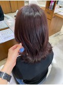 くびれボブ/艶髪ローズブラウン
