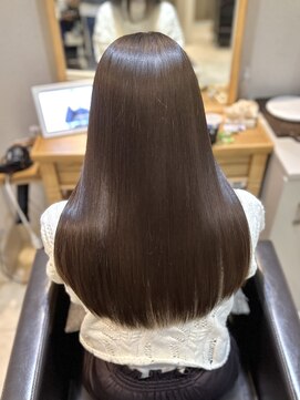 ジーナ 本八幡(Zina) 髪質改善*ロングレイヤーグレーベージュ*美髪【Zina本八幡】