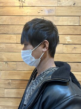 ココチヘアーサロン 黒髪/メンズショート
