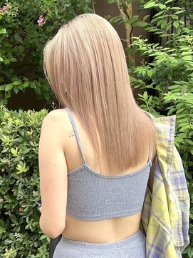 ソル オモテサンドウ 表参道 青山(SOL . OMOTESANDO) ハイライトカラーバレイヤージュブリーチカラーグレージュ