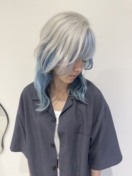 フラワーズペタルバイスミカ(Flowers petal by sumika) ホワイトカラー×インナーカラー