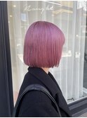 パツットボブ　ネオンピンク　春カラー！