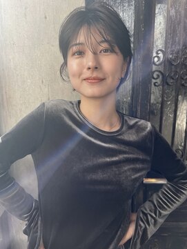 ミンクス渋谷スマートサロン(MINX shibuya smart salon) 魅力倍増カール シアーカラー ショート 姫カット ダークアッシュ