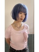 色落ちがシルバーになる青
