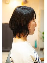 リスボーン(RESBORN) 【30,40,50代ナノバブルと白髪染めで収まりのいい艶感ボブに】