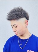 爽やか短髪【スパイキーショート】アップバング/フェードカット