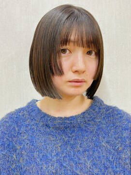 ガーデン 銀座(GARDEN) 美髪 ボブ ブルーブラック 艶髪 ナチュラルストレート