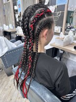 ファースト 祇園本店(first)&nbsp;【ヘアセットサロンfirst】全頭コーンロウ♪