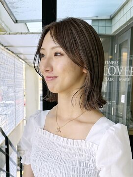 ハピネス 河原町店(Happiness) ボブ　伸ばしかけボブ　京都美容室　進詩織