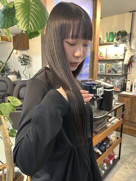 ウィム(wim) 【縮毛矯正ss】艶髪/ダークグレージュ/透明感