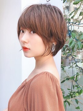 セイドット オモテサンドウ(Say. omotesando) Say.丸みショートショートボブひし形ショートことりベージュ青山