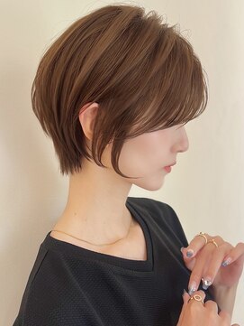 セイドット リー(Say. Ree) Say.ひし形ショートくびれショートレイヤーベビーピンクベージュ