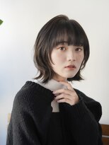 ロッカ 銀座中央通り店(LOCCA)&nbsp;骨格ナチュラル/レイヤーウルフ/ハッシュカット/暗髪カラー