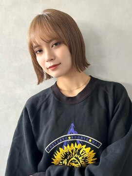 フォト イケブクロ(foto IKEBUKURO) 大人可愛いくびれボブ/切りっぱなしボブ/透明感カラー/池袋