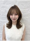 レイヤーカット 韓国ヘア 顔周りカット高島大登