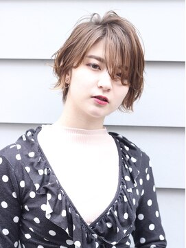 ショートボブ×ニュアンスカラー【LEB神戸三宮】