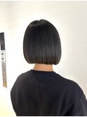 切りっぱなしボブ/グレージュ/お洒落ボブ【銀座/築地/新富町】