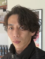 カウンター(COUNTER) メンズセンターパート/シャドウパーマ・サーフカール【¥12500】