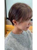 美人ショートヘア/大人可愛いショートボブ/ナチュラルブラウン