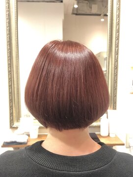 ヘアー グリーン(hair green) 40代50代60代/前上がりボブ/マッシュボブ/赤髪マッシュボブ