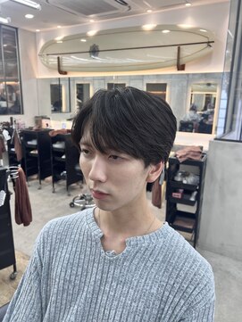 ロンドシエル 横浜(Lond ciel) men's/メンズ/フェザーパーマ/ニュアンス/ダウンパーマ/黒染め