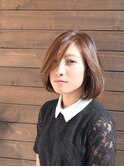 リラックス感が漂う女度UPボブ