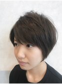 グレージュショート