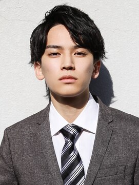 アフロート ディル(AFLOAT D'L) 七三オールバック　ツイストパーマ　ビジネス　かき上げヘア