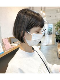 クラフト ヘア デザイン(CRAFT HAIR DESIGN) 【CRAFT】オン眉バングがポイントのミニボブ（天神大名）