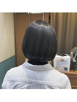 ロンド レグリーズ 立川(Lond leglise)&nbsp;黒髪/グレー/ダークグレー/くびれボブ【深味信也】