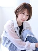 大人女性ショートボブ耳かけヘアー☆
