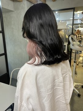 サクラ 岐阜(SAKURA) インナーカラーペールピンク