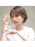 柔らかいカジュアルショートボブ