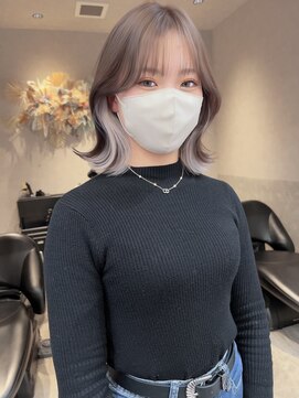 ロンド レア 天神大名店(Lond Le’a) ダブルカラー/インナーカラー/イヤリングカラー/ミルクティ/大名