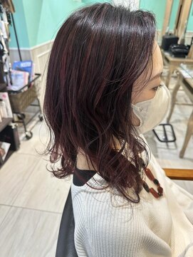 ネオリーブアピ 池袋店(Neolive api) 【Neolive api】赤と黒のコントラストハイライト☆★