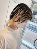 ＼抜きっぱなしインナーカラー×ブリーチ2回／