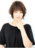 襟足長めの可愛いショート