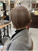 脱白髪染めボブ