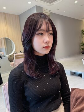 ベル 流山おおたかの森(BELLE) ラベンダー/顔周りカット/@revo_ishida[流山おおたかの森駅]