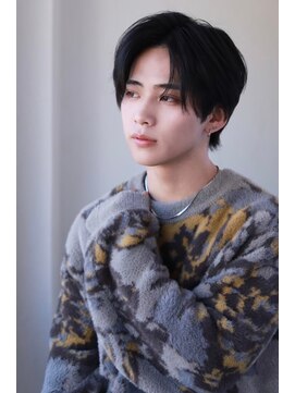 メンズカット バイ ソイクフ(メンズカット by SOY-KUFU) MEN'S HAIRマッシュパーマアッシュブラック