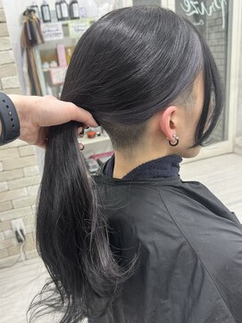 プライズ 表参道原宿店(prize) ツーブロックポニーテールインナーカラー20代30代40代