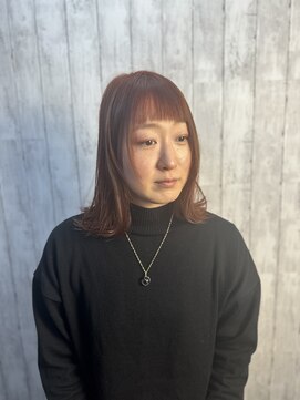 ビューティドレッセヤマノ 池袋パルコ(Beauty Dresse YAMANO) ブリーチ無し　レッドオレンジ