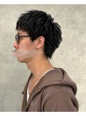 スパイキーショート × ピンパーマ