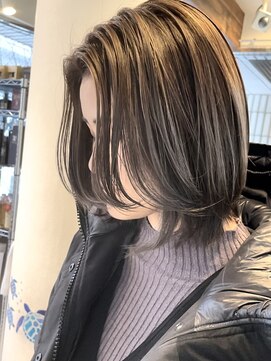 ティアラ 桜木町(TIARA) 【桜木町】白髪ぼかし◎大人のレイヤーボブ