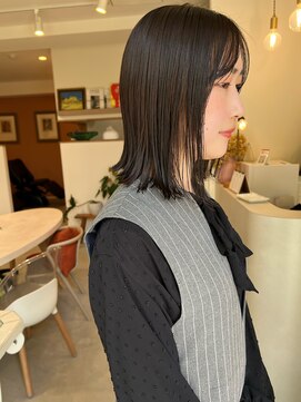 ホール(WHOLE) 【WHOLE】ツヤ感ロングボブ