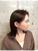外ハネと前髪の流れが可愛いミディアムボブ[下北沢/下北沢駅]