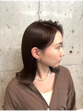 オーサム 下北沢(THE AWESUM) 外ハネと前髪の流れが可愛いミディアムボブ[下北沢/下北沢駅]