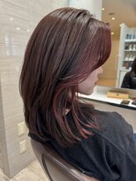 カイノ いずみおおつCITY店(KAINO)&nbsp;フェイスフレーミング×レッドインナーカラー