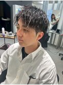 波巻きツイストスパイラルパーマ/フェザーパーマ/眉毛/メンズ